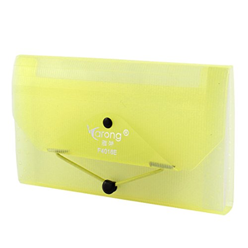 Plastik Gummiband-verschluss Dateiordner Rechnungen Taschen-halter Gelb
