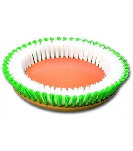 HPS® 12-delige pad set -5xgroen, 5xwitte pads en 2xschapenwol polijstpad, 41cm - onderhoud - naoliën - inmasseren en polijsten bijv. geolied parket - linoleum - marmer - vinyl etc