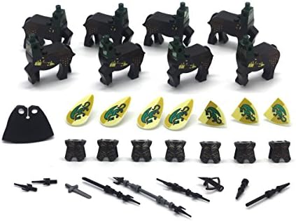 Magma Brick - Medieval Series - Centaur with Helm Amour and Weapon for Customize LEGO minifigure.