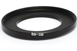 Pixco 39mm-58mm Step-up Metal Filter Adapter Ring 39mm Lens to 58mm Accessory(39mm-58mm)
