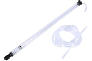 OKBY Siphon - Canne à rack auto-siphon pour bouteille de bonbonne de seau à vin, bière et tube en plastique, siphon en plastique, noir.