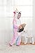 Produktbild Colourfulworld Einhorn Pyjamas Tierkostüme Fleece Overall Schlafanzug Tier Unicorn Kostüme Cosplay Tieroutfit Für Kinder / Erwachsene (125-134cm, style1)