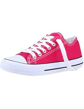 napoli-fashion Unisex Sneaker Low Damen Herren Turnschuhe Übergrößen Basic Freizeitschuhe Stoffschuhe Metallic...