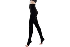 keephen 23-32 mmHg Compression Pantyhose, Medical Grade Graduated Support Compression Tights, Varicose Veins Compression Stockings for Better Blood Circulation