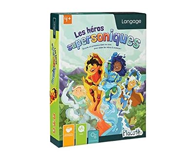 Placote-Les Héros Supersoniques Jeu éducatif 4 à 6 Ans, PLA16