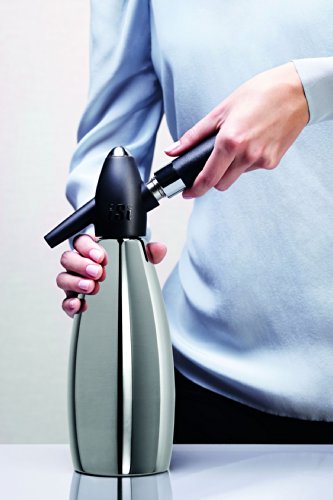 ISI Soda Siphon Seltz Bartender Cocktail Edelstahl LT.1,0 - 3