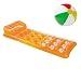 Produktbild Aufblasbare Luftmatratze 18 Pocket Lounge Pool Matratze Badematratze Schwimmmatratze Lounger Badeinsel Luftmatratzen für Pool Strand Bade-See Meer Erwachsene Sonnen (gelb)
