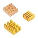 Produktbild bearivt Raspberry Pi 4B Kühlkörper mit Selbstklebendem Raspberry Pi 4B 1 Kupfer 2 Aluminium Gold Kühler