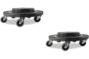 Rubbermaid Brute Puppe, quadratisch, Schwarz, Schwarz, 2