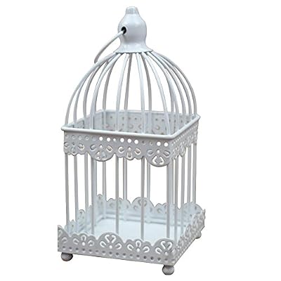 Outflower Porte-bougie Cage à Oiseaux Blancs Décorations de Mariage Romantiques