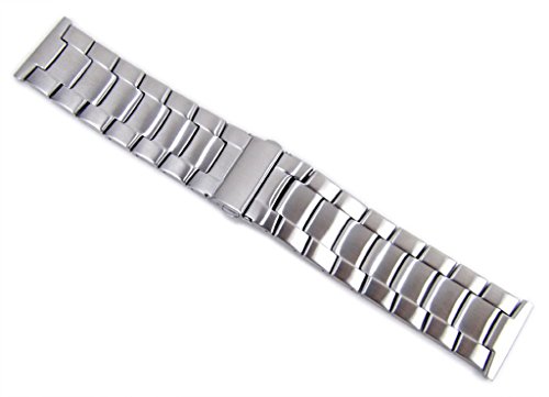 Ersatzband Uhrenarmband Edelstahl matt Band 26mm 21166S Ersatzband Uhrenarmband Edelstahl matt Band 26mm 21166S