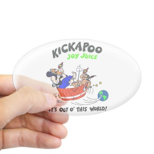 CafePressKICKAPOO Joy Juice Oval Sticker Oval Bumper Sticker, Euro Oval Car Decal