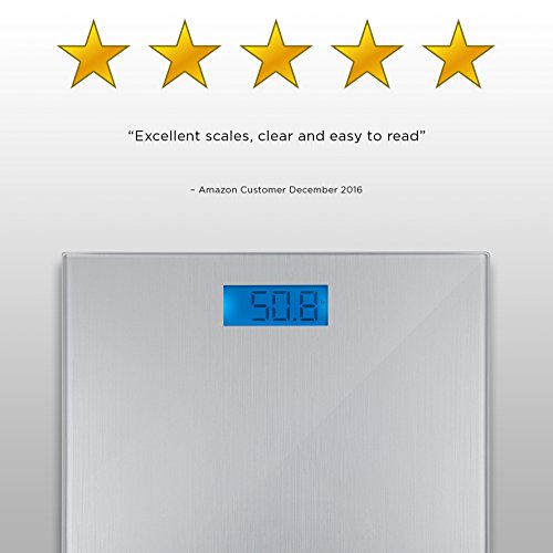 Duronic BS201 Digitalwaage bis zu 180kg – dünner Glasboden, Badezimmer Maßstab, Touchbildschirm + Gratis Batterien - 9