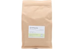 ALMICANNA: Gypsum Calciumsulfat 1kg - Amendment im Living Soil - Liefert Kalzium und Schwefel - Verbessert die Bodenstruktur