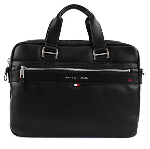 Preisvergleich Produktbild Tommy Hilfiger Herren Laptoptasche Elevated Workbag Novelty Schwarz
