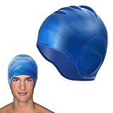 REACHOPE Badekappe Siliko Schwimm Mütze Schwimm Zubehör...