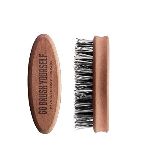 grooming set: Beard Brush? Natural cosmetics of the BROOKLYN SOAP COMPANY ®? vegan bristles - gift idea for men - beard styling for the designer stubble, full beard for the modern man