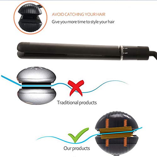 Professional Hair Straightener Flat Iron for Hair Styling 2 in 1 Hair Straightener and Curling Tongs Tourmaline Ceramic Flat Iron for All Hair Types with Rotating Adjustable Temperature Black reviews Professional Hair Straightener Flat Iron for Hair Styling 2 in 1 Hair Straightener and Curling Tongs Tourmaline Ceramic Flat Iron for All Hair Types with Rotating Adjustable Temperature Black