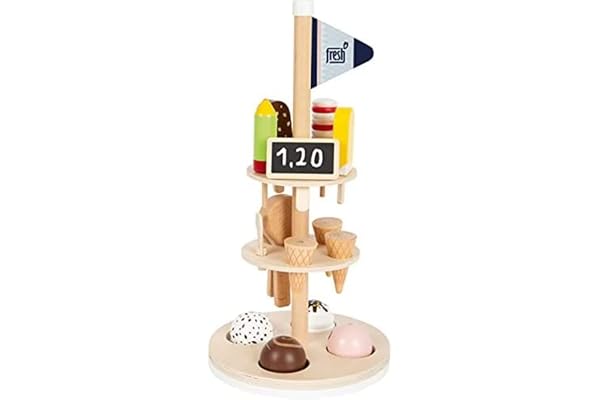Small Foot Porte-Glaces « Fresh » en Bois, Accessoire de Cuisine/Boutique pour Enfants, à partir de 3 Ans, 12232