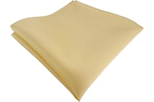 TigerTie - Fazzoletto da taschino in raso tinta unita – Panno poliestere – Dimensioni 26 x 26 cm