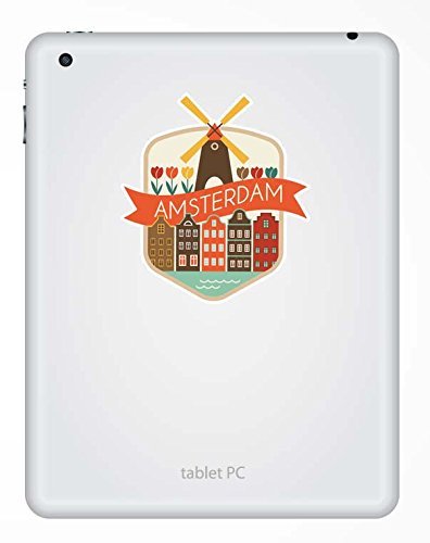 2 x Amsterdam Niederlande Vinyl Aufkleber Aufkleber Laptop Reise Gepäck Auto Ipad Schild Fun # 9188 – 10cm/100mm Wide - 3