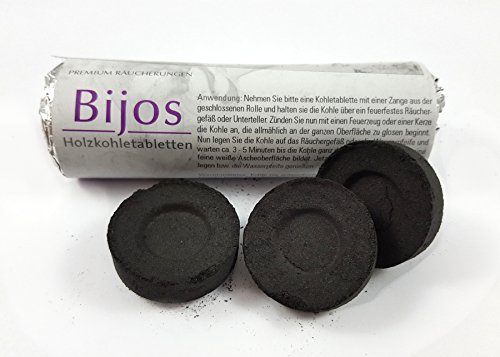 Räucherzubehör: schnellzündende Premium Räucherkohle selbstzündend Ø 33 mm