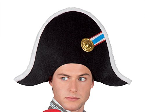 Preisvergleich Produktbild Boland 04184 - Erwachsenenhut Gendarm, Einheitsgröße, schwarz
