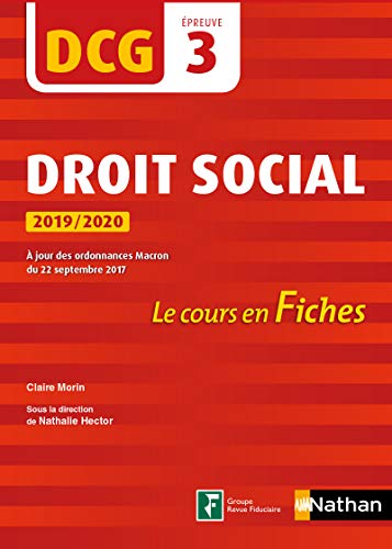 Recherche et téléchargement gratuits de livres E-book Droit social - DCG 3 - Le cours en fiches par épreuve PDF
