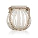 Produktbild Glasvase Vintage stripes globe 17,5 cm creme von Sandra Rich