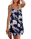 【Material】: Dieses ärmellose Strandkleid für Damen ist ein Chiffon- und schnell trocknender Stoff. Sehr weich,atmungsaktive Neckholder Strandkleider