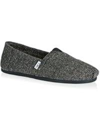 TOMS Hombres Charcoal Gris Tweed Alpargata Espadrilles