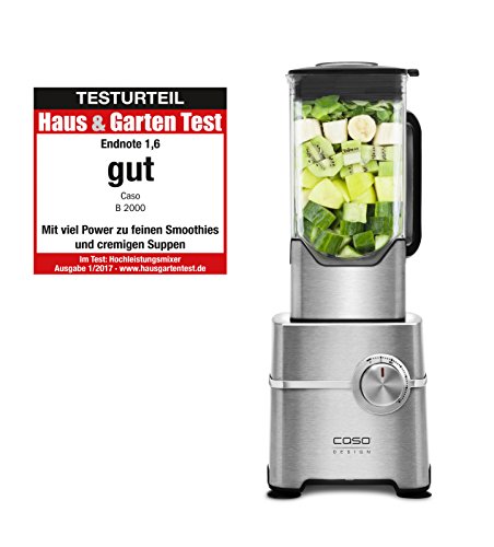 CASO B2000 High Speed Smoothie Blender, bis zu 32.000 Umdrehungen/ Min., 2000 Watt, 2 Liter Mixbehälter, ideal für grüne Smoothies - 2