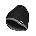 Produktbild Achort Bluetooth Music Hut für Männer und Frauen, Drahtlose Bluetooth Kopfhörer Musik Kappe Winter Warmer Stricken Beanie Hüte - Schwarz