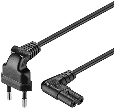 Goobay Wentronic 56587 0.3m Prise d'alimentation type C Coupleur C7 Noir câble électrique - cables électriques (0,3 m, Prise d'alimentation type C, Coupleur C7, 250, Noir)