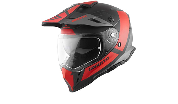 Bogotto V331 Pro Tour Casco Enduro Rot : Amazon.it: Auto e Moto