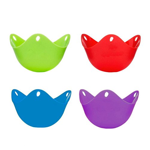 SHOP-STORY - Lot de 4 Pochoirs à Oeufs Spécial Cuisson ufs Pochés avec Pocheuses