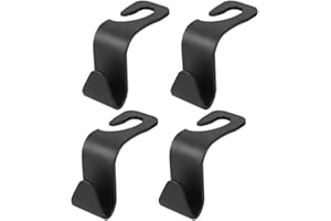 SWYSGS 4 stücke Auto Lagerung Haken, Auto Kunststoff Haken Rücksitz Kopfstütze Haken Aufbewahrungshaken für Autositz Autositz Rücksitzhaken Kopfstütze Kleiderbügel Handtaschenhalter Taschenhaken