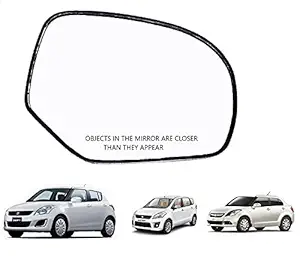 CARTEK ORVM Right Side View Sub Mirror Glass Plate for Maruti Swift / Dzire / Ertiga VDI VXI ZDI & ZXI (Type 2) 2012-2017