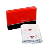  Pierre Cardin Juego Toallas baño Esponja Bud 1 + 1 Blanco