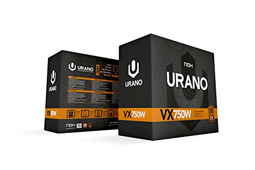 Nox Urano - Fuente Alimentaci  n VX750 80 Plus Bronce PFC Activo  color negro