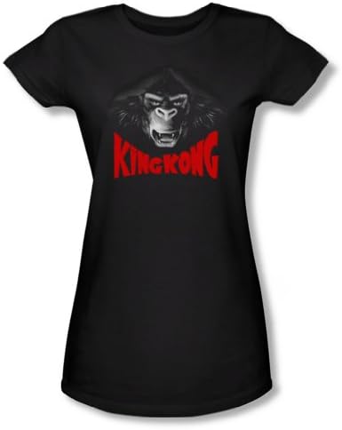 King Kong - Womens Kong Face T-Shirt In Black, Small, Black