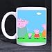 Produktbild Peppa Pig Cartoon Custom Ceramic White Mug Tea Coffee Cup 3.23"W x 3.74"H