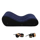 MATERIAL - PVC-Gummi-Nylon liuxi Aufblasbares Positionssofa, Yoga-Haltungs-Aufenthaltsraum Entspannen Sich Stuhl, Sex-Bettsofa mit Handschellen-Fußfesseln, aufblasbarer Möbel-Ruhesessel für Paare