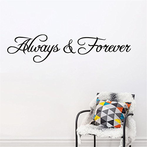 Preisvergleich Produktbild Wandaufkleber wandtattoos, erthome Brief Wandaufkleber Kühlschrank Wand Aufkleber Abnehmbare Art Wanddekoration, Wandaufkleber Wandsticker Wanddeko für Schlafzimmer Wohnzimmer Kinderzimmer Babyzimmer (Always forever)