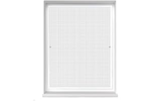 jarolift Profi Line Mosquitera para Ventana, con Marco de Aluminio Acortable, 130 cm x 150 cm (Ancho x Alto), Color del Marco Blanco