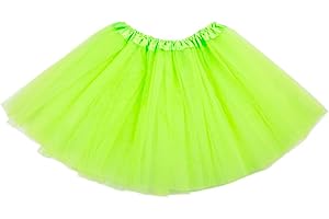 FUREINSTORE Tuturok Fille Jupe en Tulle pour Ballet 3 Couches Élastique Costume Princesse Carnaval 30cm Taille Unique