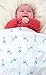 ByBoom® - Baby blanket, snuggle blanket, new born blanket, summer blanket, 70x100cm, made from 100% BIO COTTON, Color:White - Giraffe Red