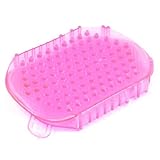 SODIAL(R) Anti Cellulite Body Massager Silicon Exfoliator brush Glove Scrub Bath/Shower