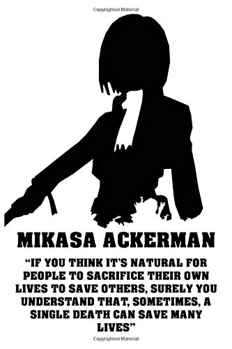 Preisvergleich Produktbild Mikasa Ackerman: Anime Notebooks, Motivation, Inspiring, Journal, Attack On Titan