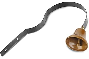 DEANSH Pet Training Bell,Vintage Summon Bell Wall Mounted Brass Shopkeeper's Bell Reception Bell Dog Training Doorbell Home Decoration Garden Ornament